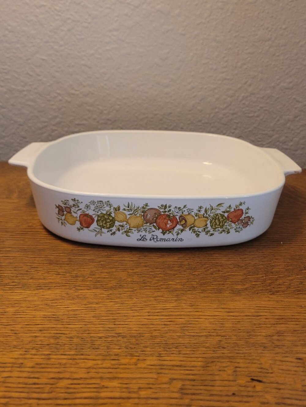 Vintage Corningware Le Romarin Spice of Life A-10-B 10x10x2 Baking Dish✅ NO LID